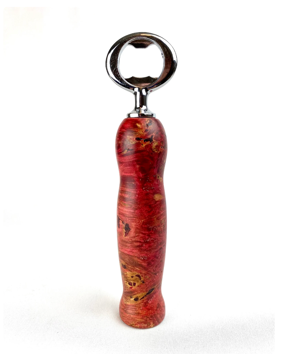 Hand-turned Wood Burl Bottle Openers