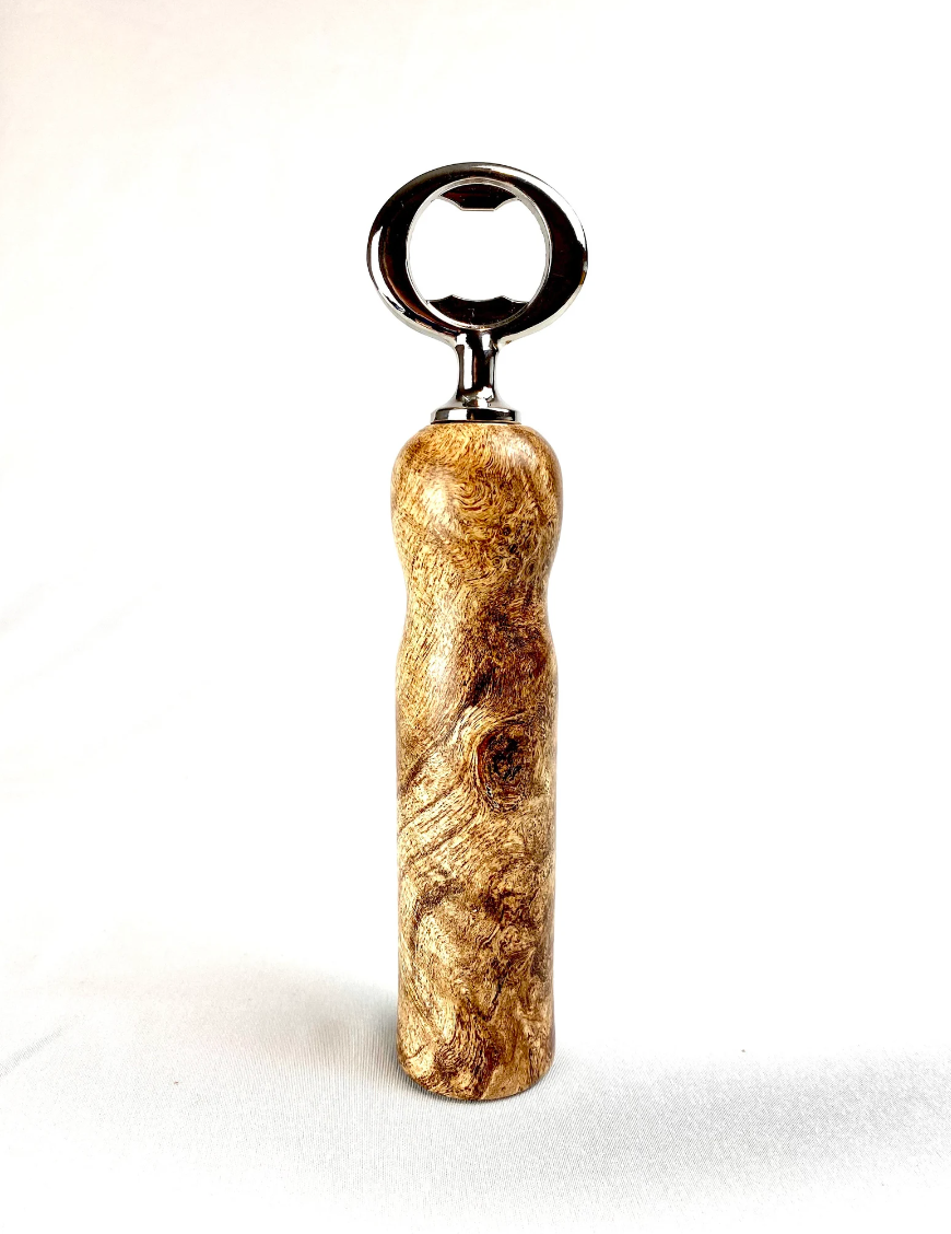 Hand-turned Wood Burl Bottle Openers