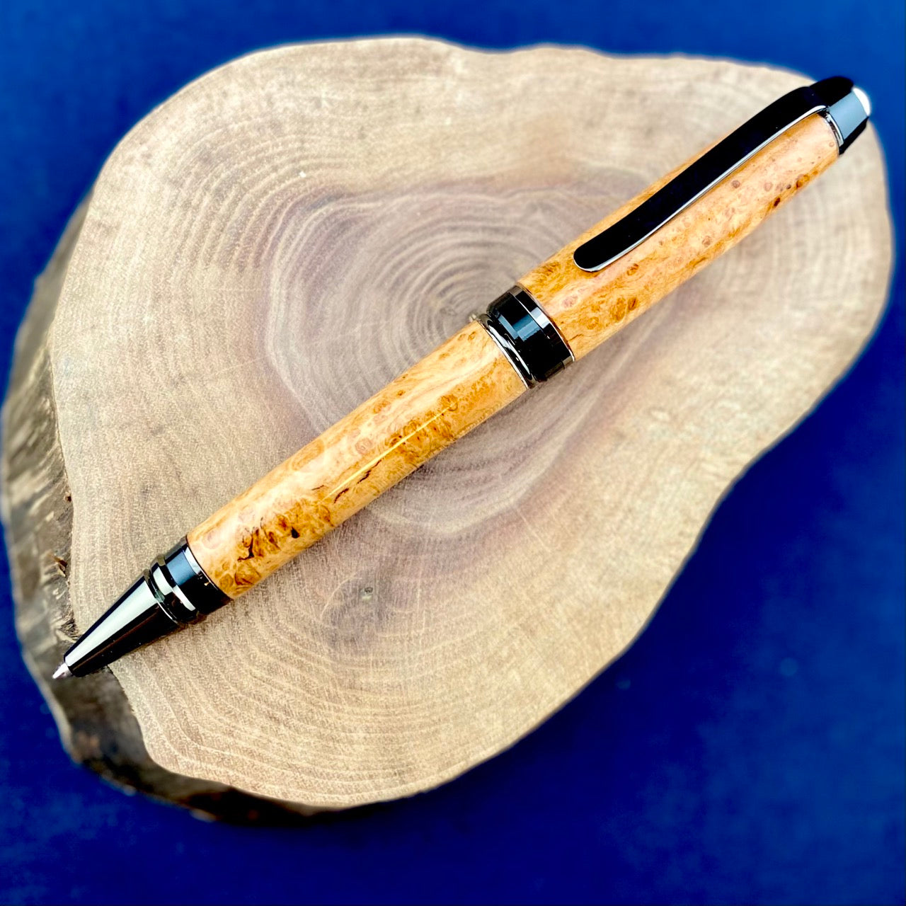 Cherry Burl Ballpoint Twist Pen