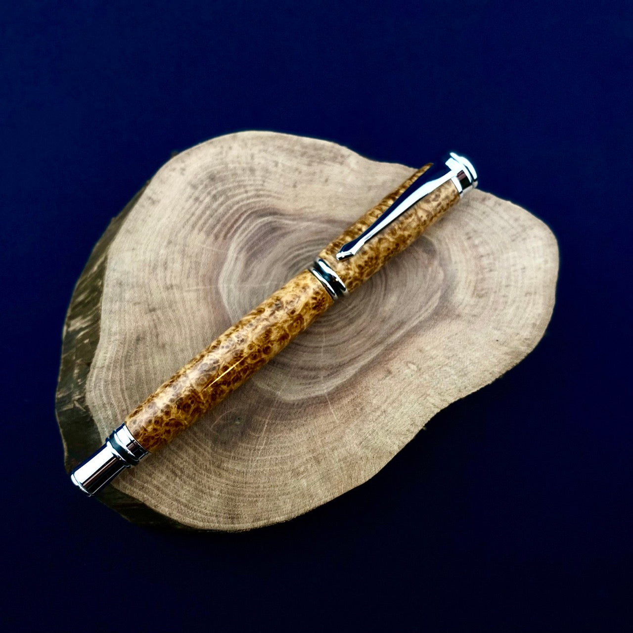 Black Ash Burl Rollerball Pen