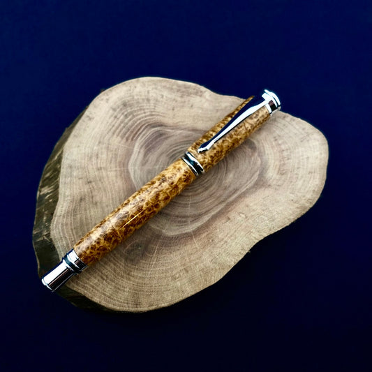 Black Ash Burl Rollerball Pen