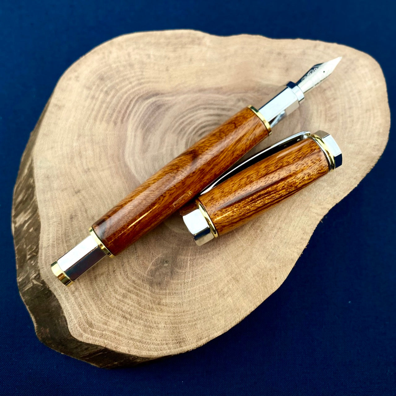 King Goncalo Alves (Tigerwood) Fountain Pen