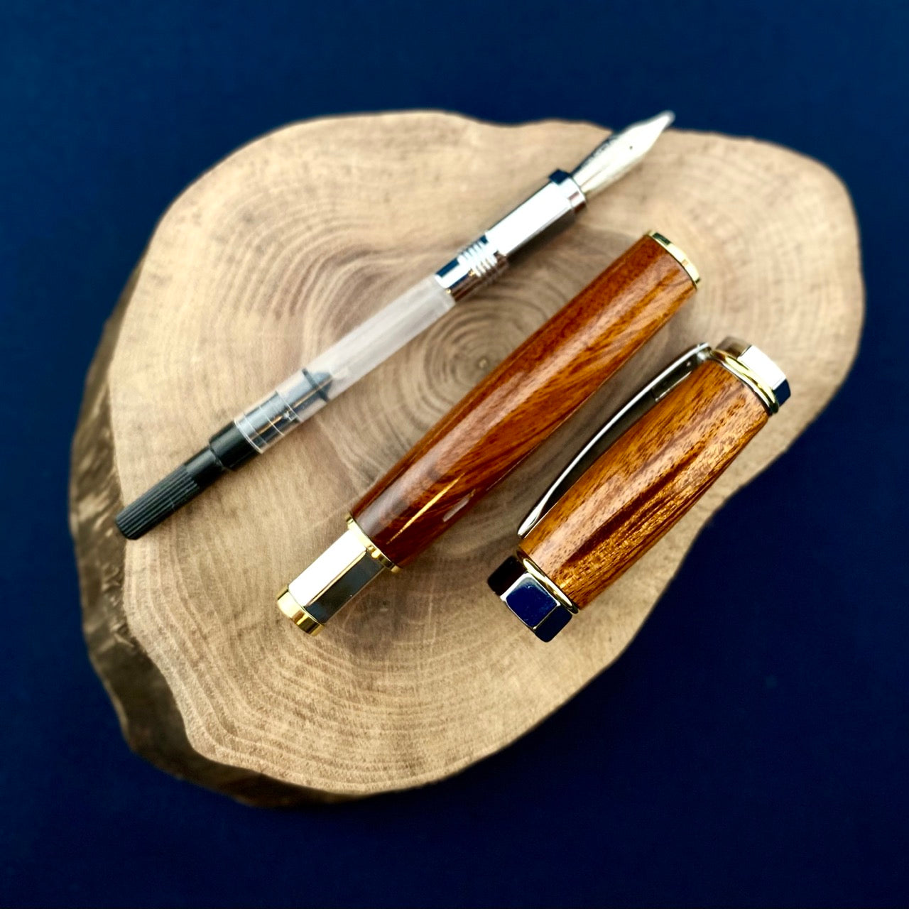 King Goncalo Alves (Tigerwood) Fountain Pen