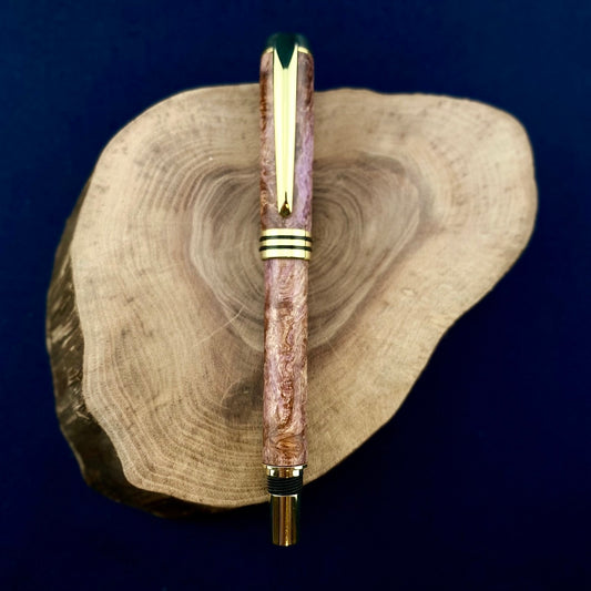 Purple Maple Burl Fountain Pen